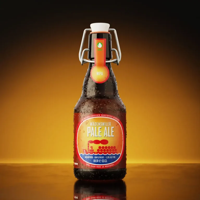 Wädibräu: Bierflasche digital erstellt