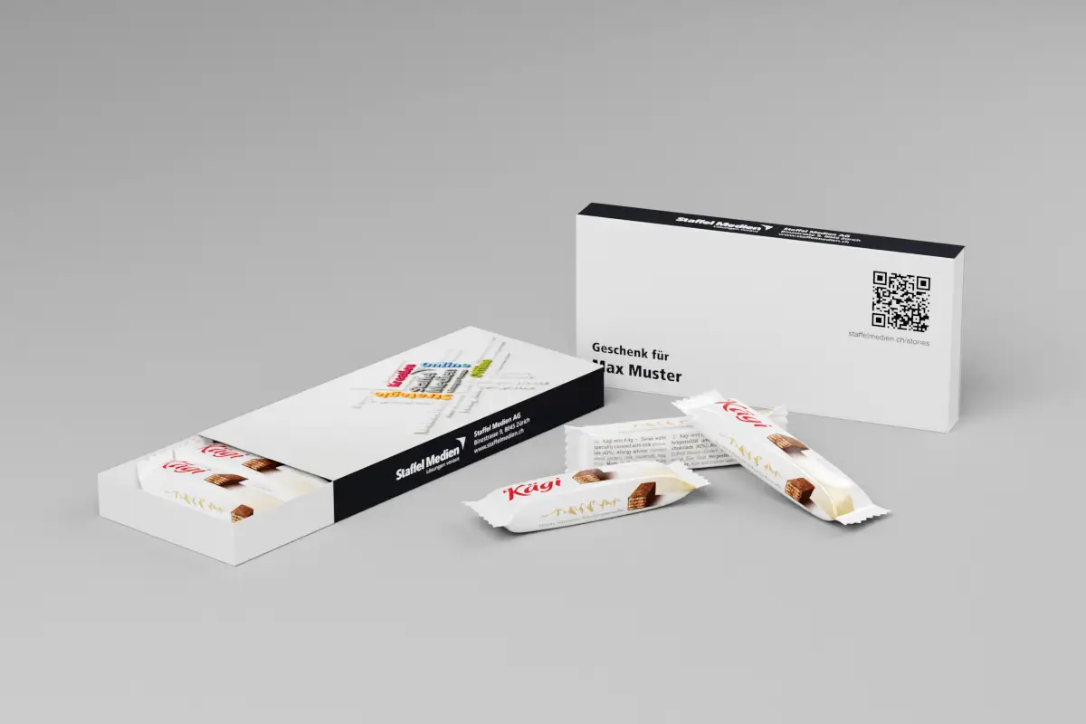 StaffelWaffel - personalisiertes Kundengeschenk mit süssem Inhalt
